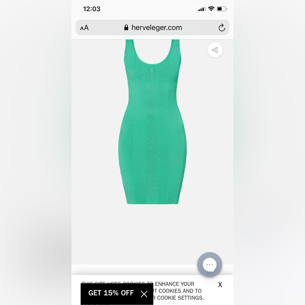 Herve Leger Ottoman Dress XXS
